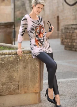 Damen Mona Schlupfhosen|Leggings<Leggings in feiner Glanz-Optik