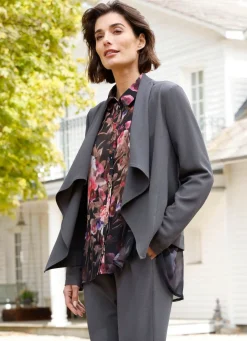 Damen Mona Blazer<Leichtblazer mit Schalkragen