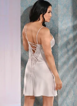 New LingaDore Negligé mit hübscher Elastikspitze Damen Dessous|Nachthemden