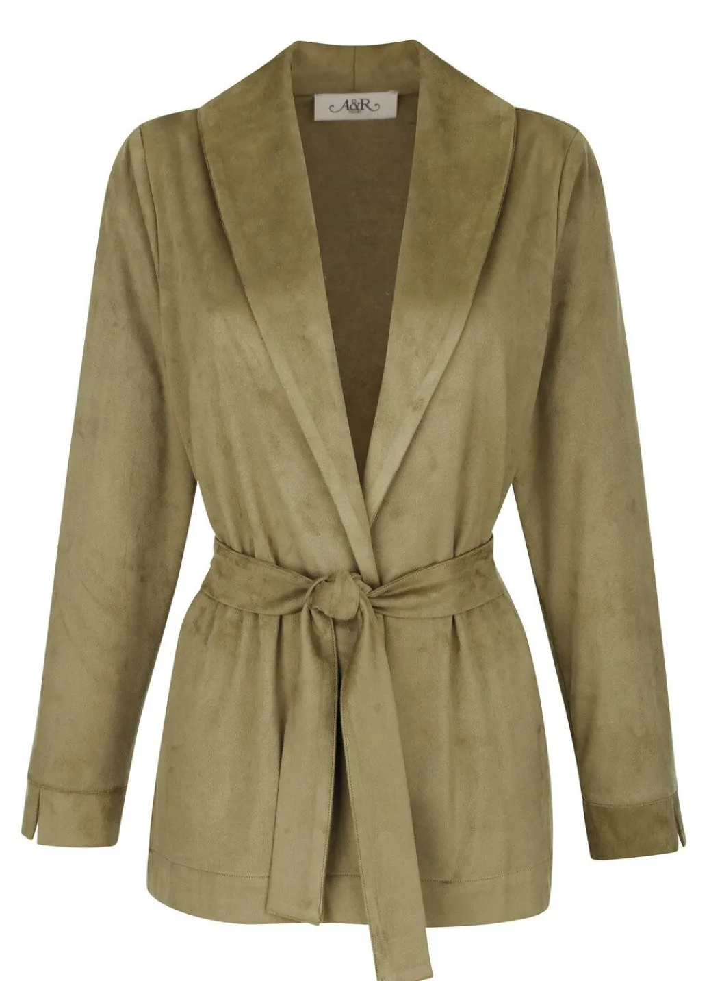 Damen Mona Lederimitatjacken|Blazer<Longblazer mit Schalkragen