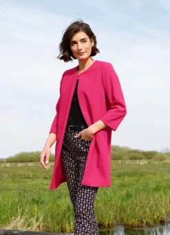 Damen Mona Blazer<Longblazer mit Taschen