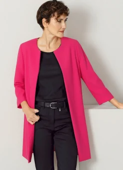 Damen Mona Blazer<Longblazer mit Taschen