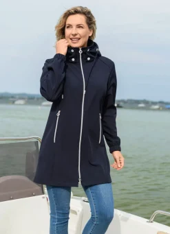 Damen Mona Ăbergangsjacken|Funktionsjacken<Longjacke aus Softshell