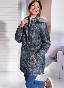 Damen Mona Winterjacken<Longjacke mit abnehmbarer Kapuze