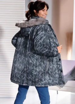 Damen Mona Winterjacken<Longjacke mit abnehmbarer Kapuze