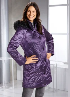 Damen Mona Winterjacken<Longjacke mit abnehmbarer Kapuze