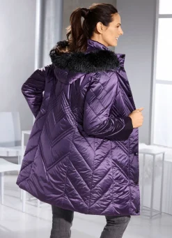 Damen Mona Winterjacken<Longjacke mit abnehmbarer Kapuze