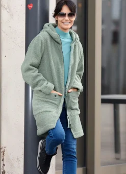 Damen Mona Winterjacken<Longjacke mit angeschnittener Kapuze