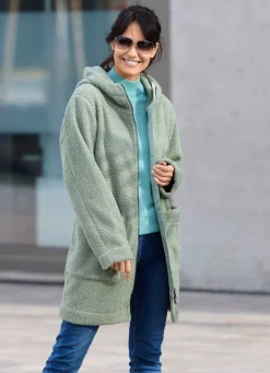 Damen Mona Winterjacken<Longjacke mit angeschnittener Kapuze