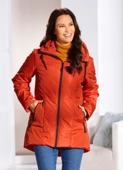Damen Mona Winterjacken<Longjacke mit umschlagbarem Regenschild