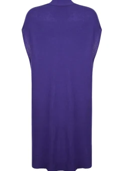 Outlet Long-Strickweste aus Kaschmir Damen Strickwesten|Basics