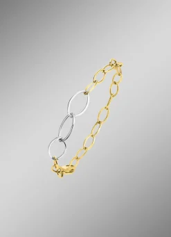 Clearance Luxuriöse Eleganz am Handgelenk: Armband in Bicolor Damen Armbänder