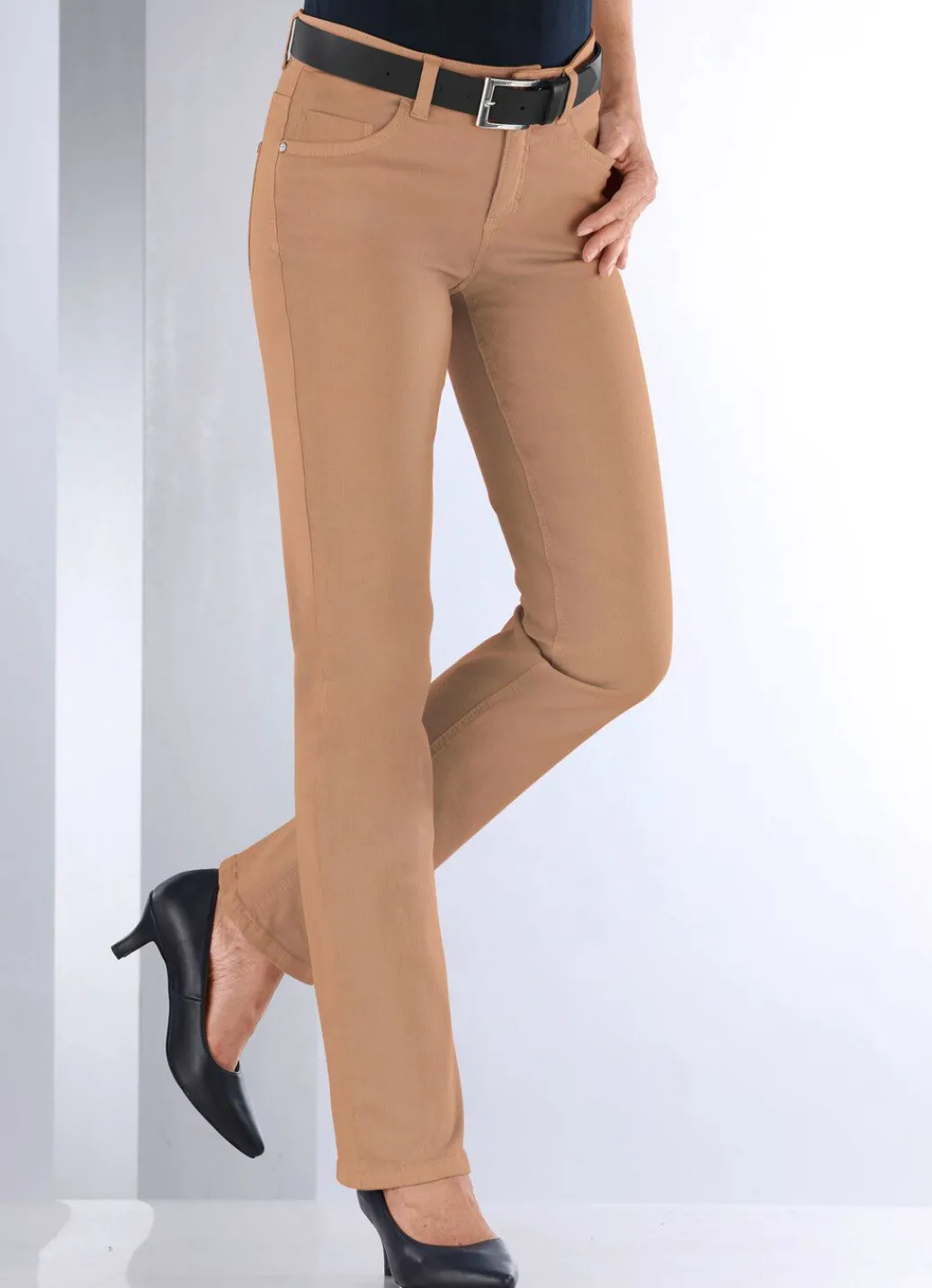 Damen Mona Schlupfhosen|Lange Hosen<Magic-Jeans in 5-Pocket-Form