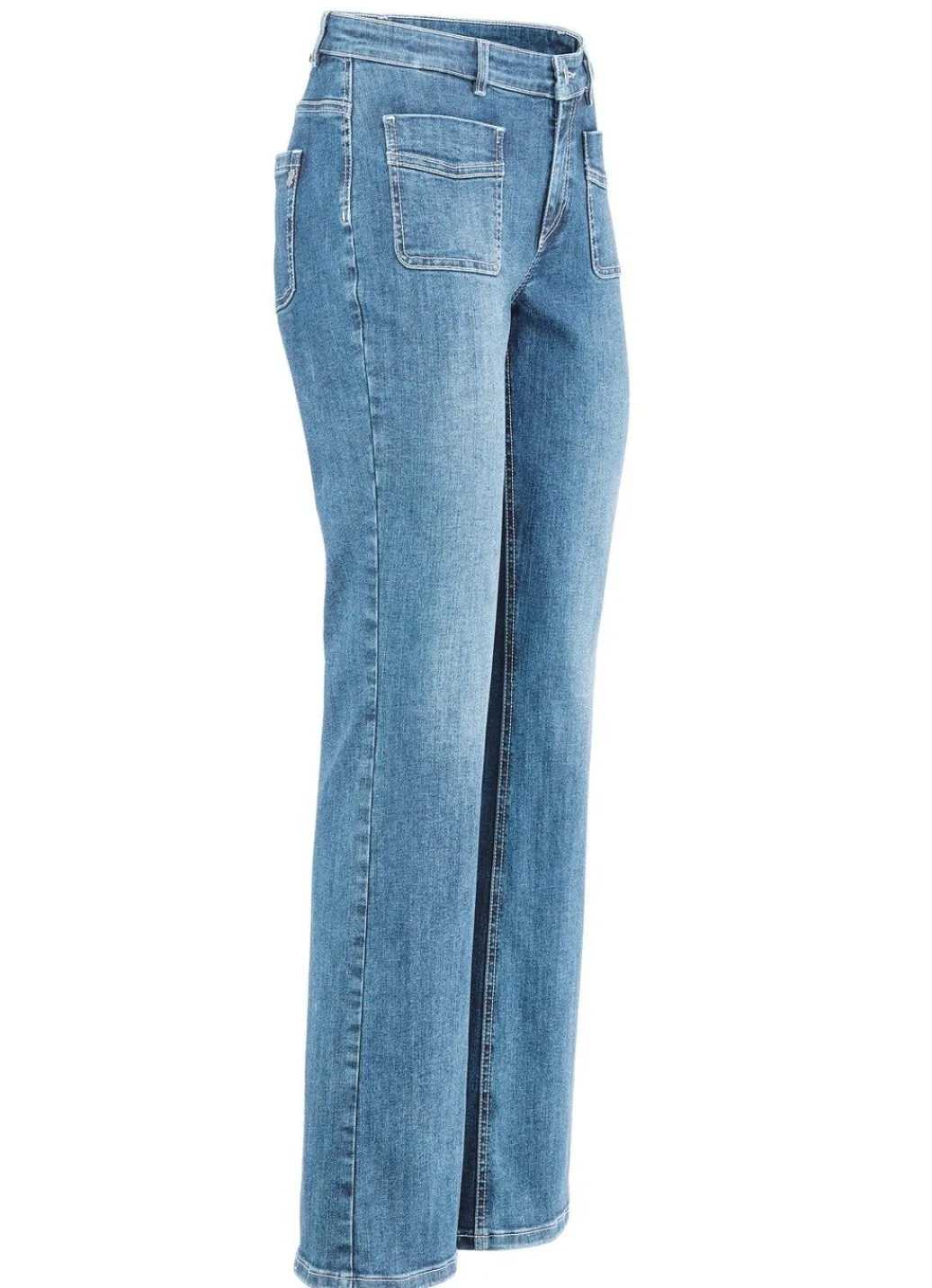 Damen Mona Lange Hosen|Jeans<Magic-Jeans mit ausgestellter Beinweite