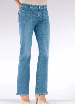 Damen Mona Lange Hosen|Jeans<Magic-Jeans mit ausgestellter Beinweite