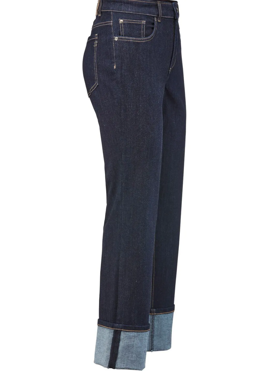 Damen Mona Lange Hosen|Jeans<Magic-Jeans mit krempelbaren Aufschlägen