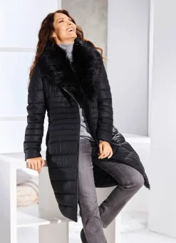 Damen Mona Wintermäntel|Lederimitatjacken<Mantel aus Nappaleder-Imitat