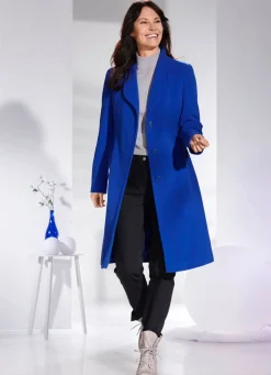 Damen Mona Wollmäntel<Mantel mit elegant verdeckter Knopfleiste