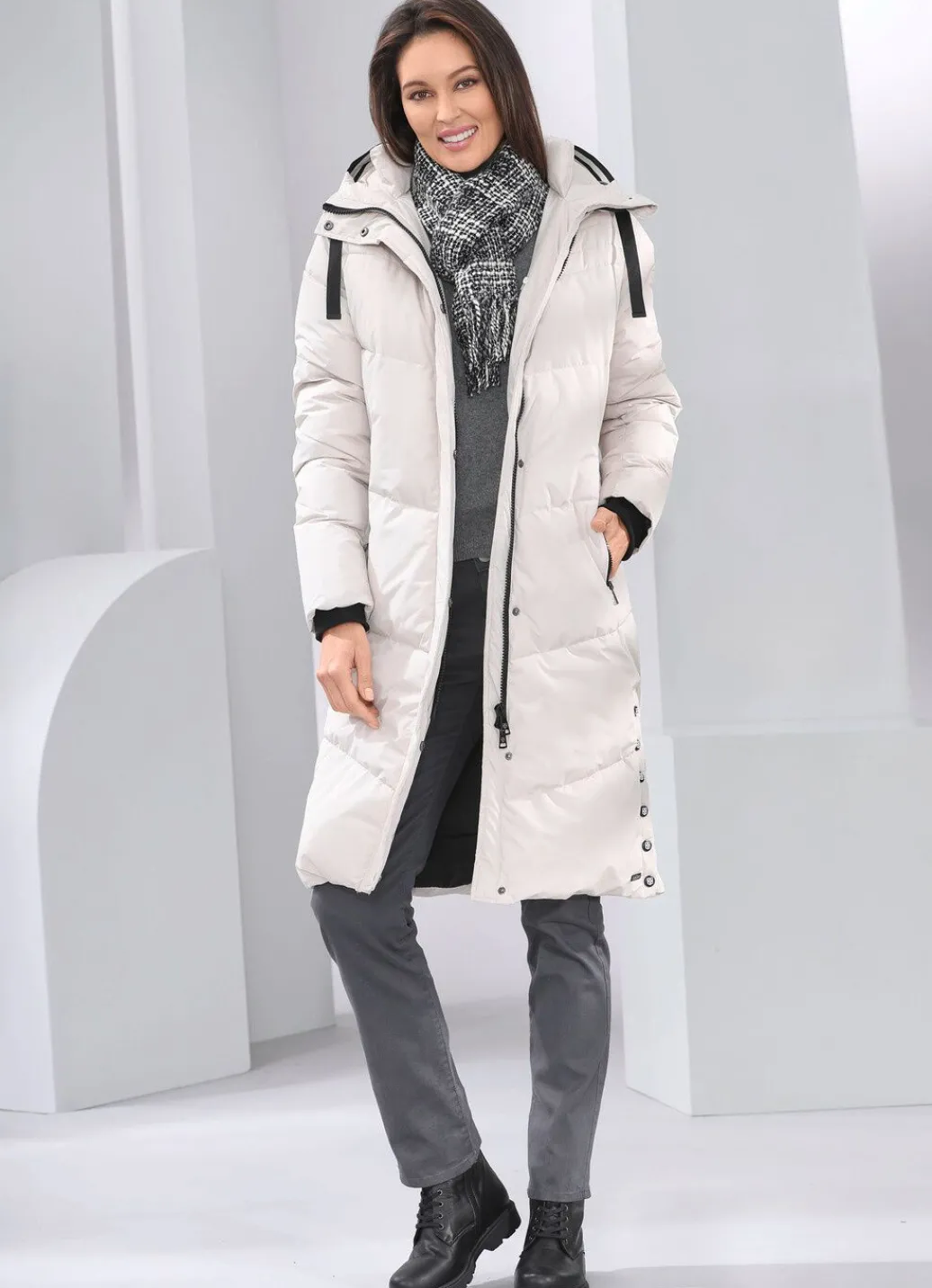 Damen Mona Wintermäntel<Mantel mit fester Kapuze