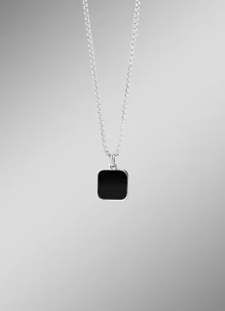 Clearance Maskuliner, stilvoller Anhänger mit echt schwarzem Achat Herren Modeschmuck|Anhänger