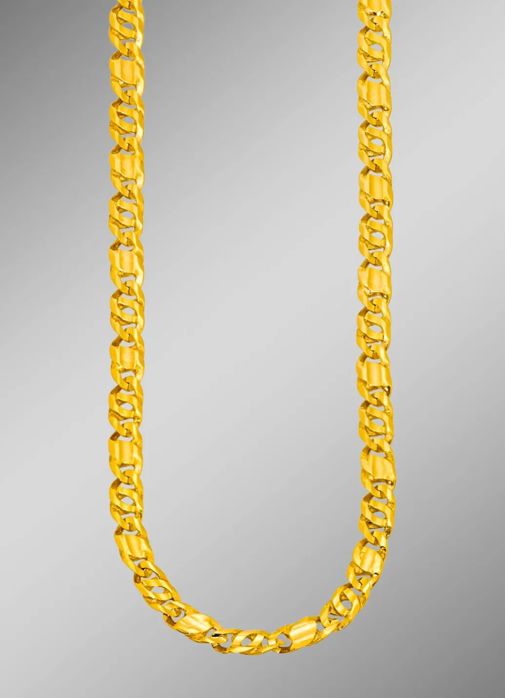 New Massive, diamantierte Achter-Rebhuhn-Halskette Herren Halsketten