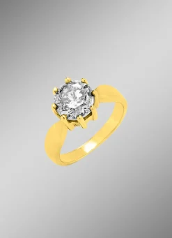 Best Massiver Damenring mit Brillant Damen Ringe