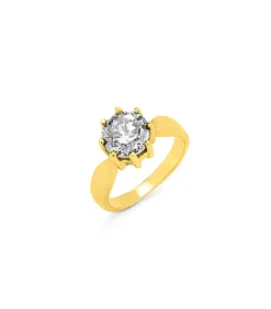 Best Massiver Damenring mit Brillant Damen Ringe