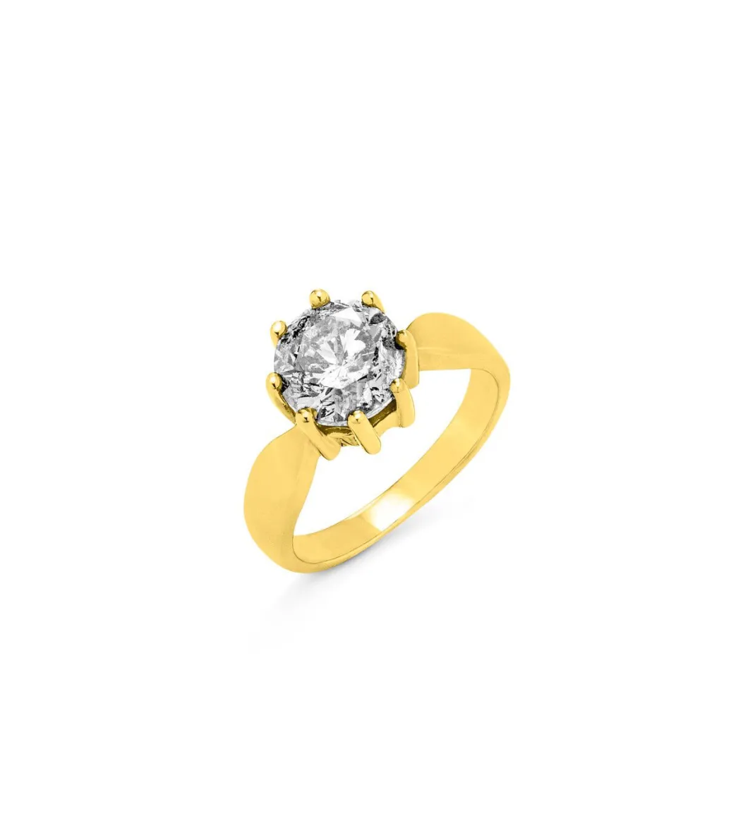 Best Massiver Damenring mit Brillant Damen Ringe