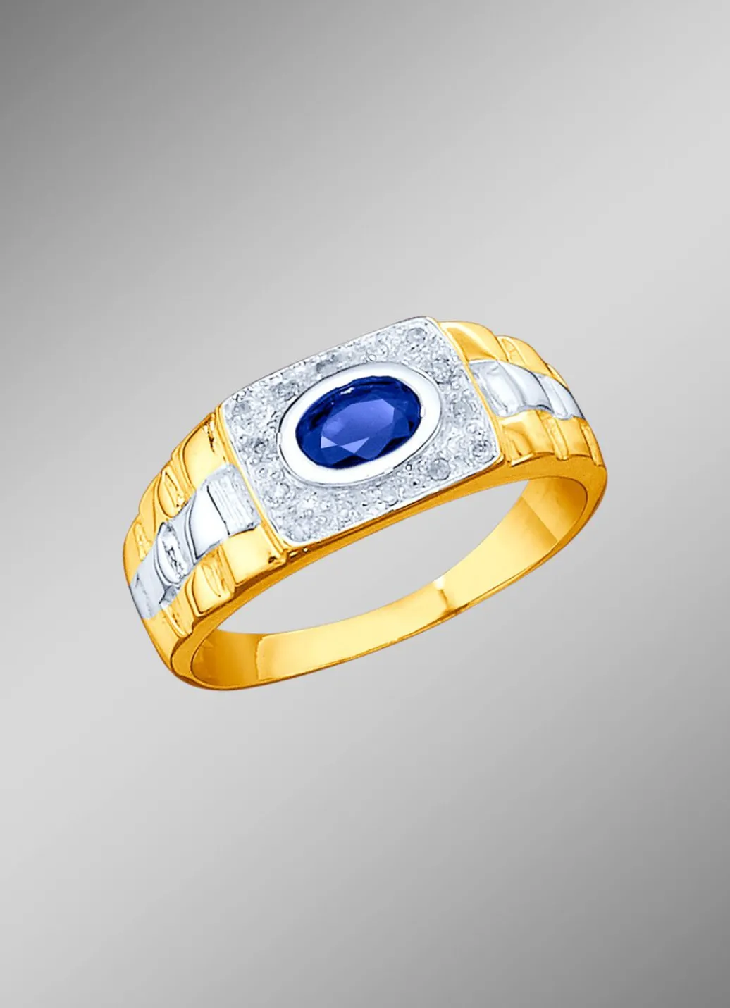 Hot Massiver Partnerring in Bicolor aus Gold Damen Ringe|Ringe