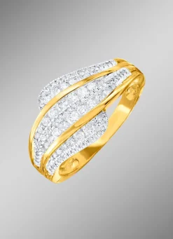 Sale Mehrreihig gefasster Damenring Damen Ringe