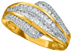Sale Mehrreihig gefasster Damenring Damen Ringe