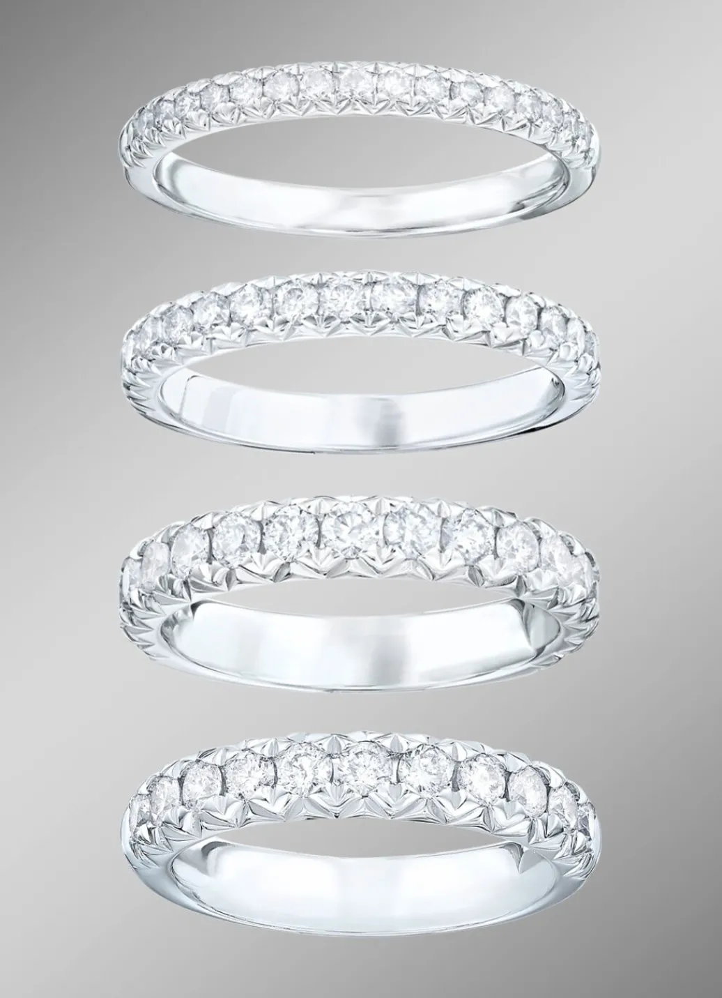 Hot Memoire-Brillantring in verschiedenen Karatgewichten Damen Ringe