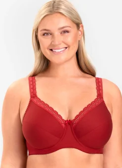 Clearance Miss Mary Bügel-BH mit hohem Baumwollanteil Damen Bh Mit Spitze|Bh Mit Bügel