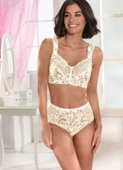 Outlet Miss Mary BH mit farbharmonischem Floraldessin Damen Bh Ohne Bügel|Bh Mit Spitze