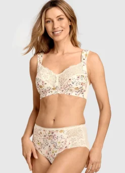 Outlet Miss Mary BH mit farbharmonischem Floraldessin Damen Bh Ohne Bügel|Bh Mit Spitze