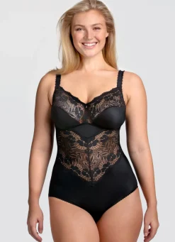 Outlet Miss Mary Hosenkorselett mit Elastikspitzeneinsätzen Damen Korseletts