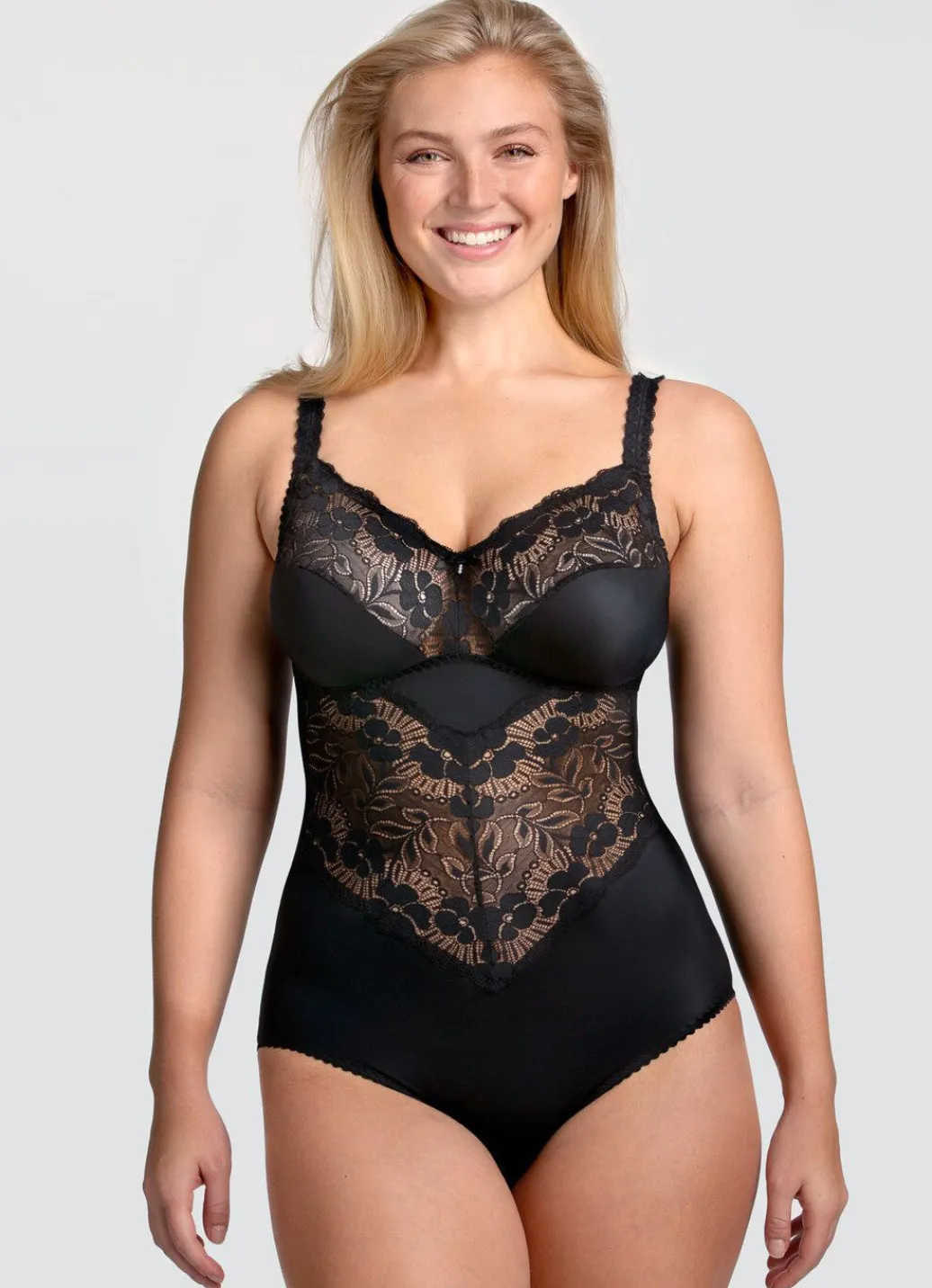 Outlet Miss Mary Hosenkorselett mit Elastikspitzeneinsätzen Damen Korseletts