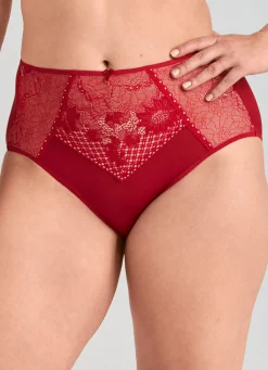 Miss Mary Miederslip mit unterlegter Elastikspitze Damen Slips