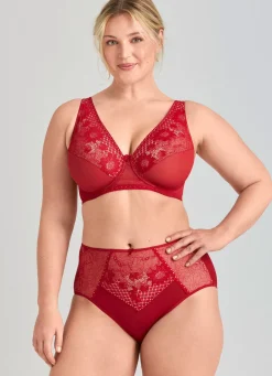 Miss Mary Miederslip mit unterlegter Elastikspitze Damen Slips