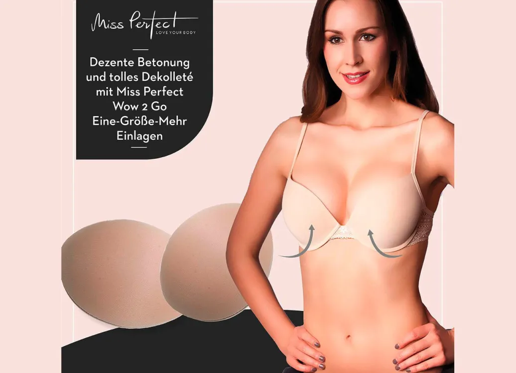 Outlet Miss Perfect Wow 2 Go-Eine-Größe-mehr-BH-Einlagen Damen Vorderverschluss-Bh|T-Shirt-Bh