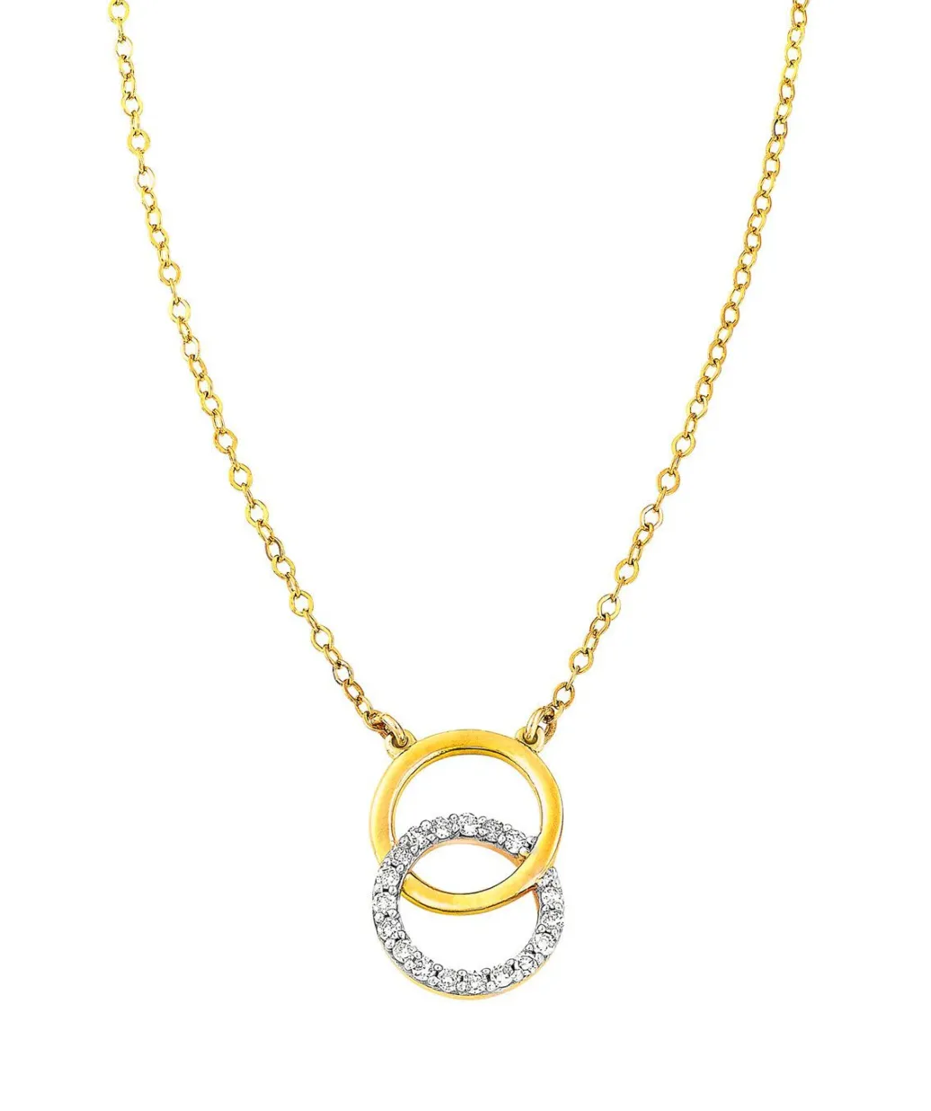 Moderne Halskette mit 18 Diamanten Damen Halsketten