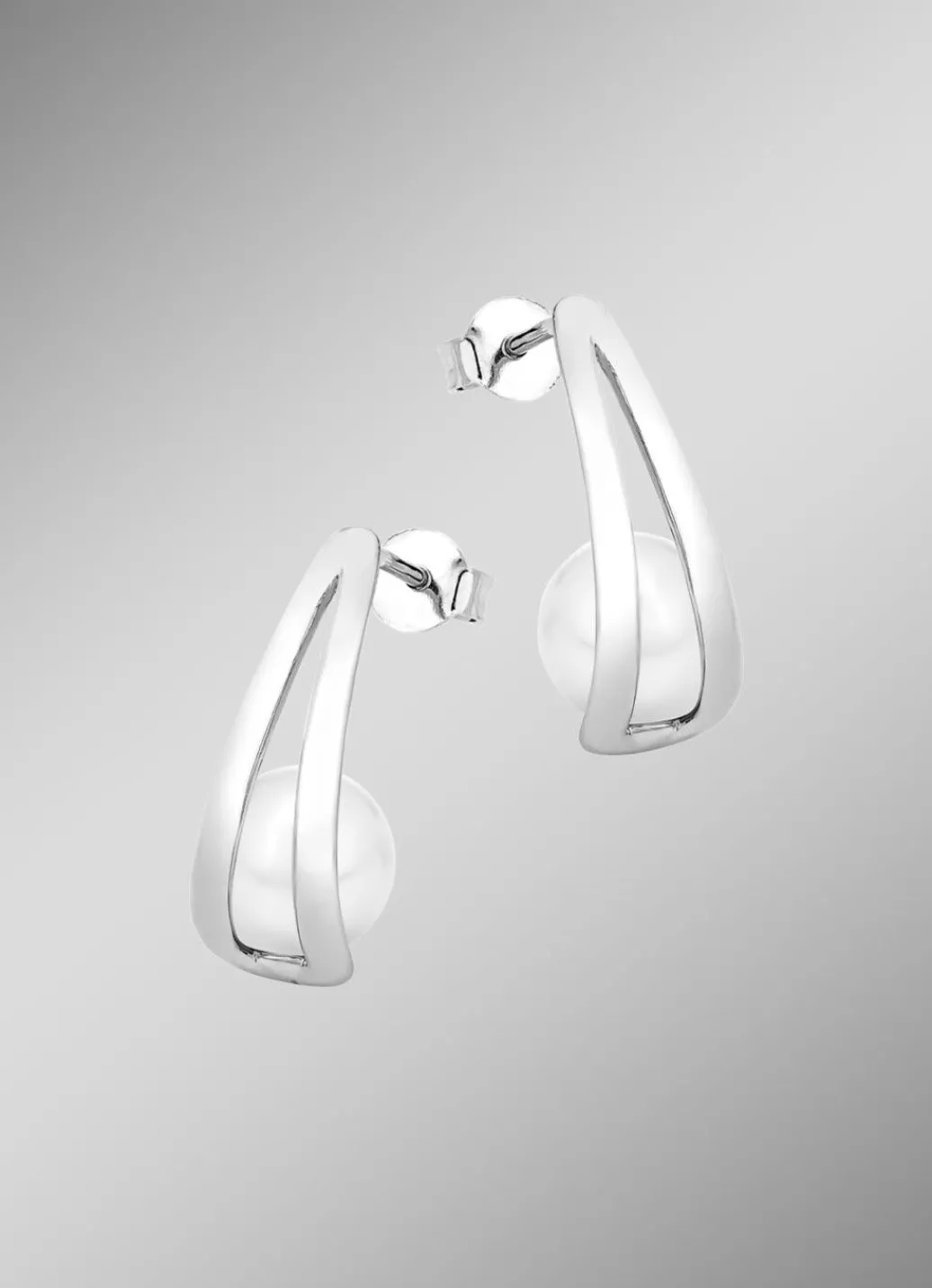 Clearance Moderne Ohrstecker mit Süßwasser-Zuchtperlen Damen Ohrschmuck