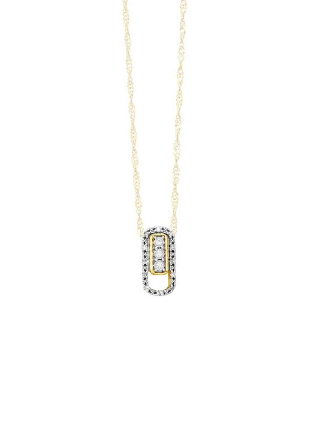Clearance Moderner Anhänger mit Brillanten Damen Anhänger