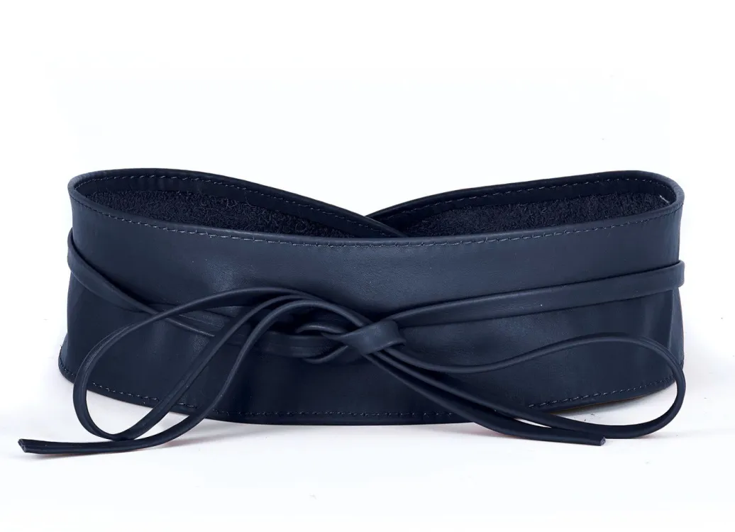 Modischer Leder-Bindegürtel, 8 cm breit Gürtel