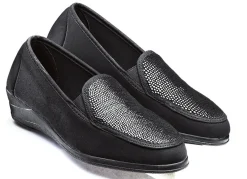 Mokassin in eleganter Krokooptik Damen Sneaker & Sportschuhe
