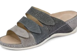 Sale Mubb, bequeme Damen-Pantoletten, Weite H, mit herausnehmbarem Fußbett Damen Pantoletten