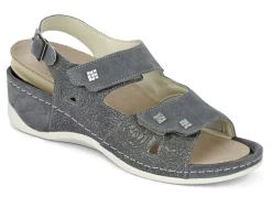 Outlet Mubb, bequeme Damen-Sandalen, Weite H, mit herausnehmbarem Fußbett Damen Sandalen