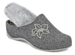 Discount Mubb, gefütterte Damen-Hausschuhe, Weite H, mit Lammfell Damen Hausschuhe
