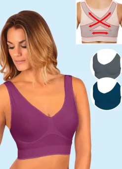 Sale Nahtloser Komfort-BH 3er-Set Damen Bh-Hemd|Bh Ohne Bügel