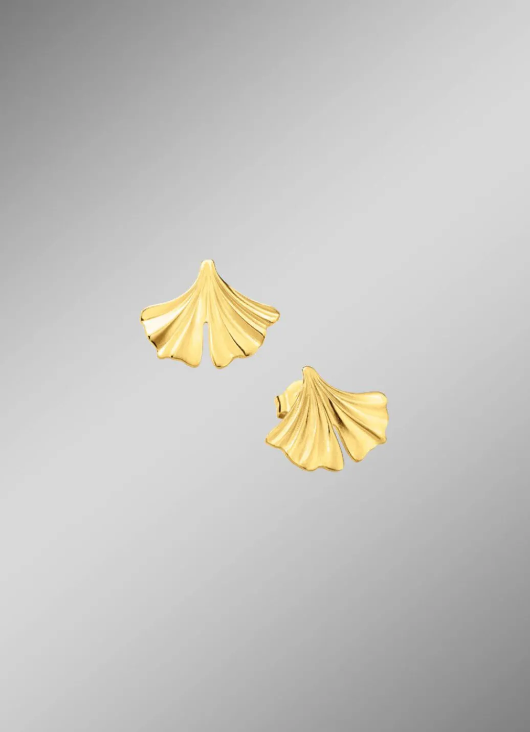 Sale Natürliche Eleganz: Ohrstecker Ginkgoblatt Damen Ohrschmuck
